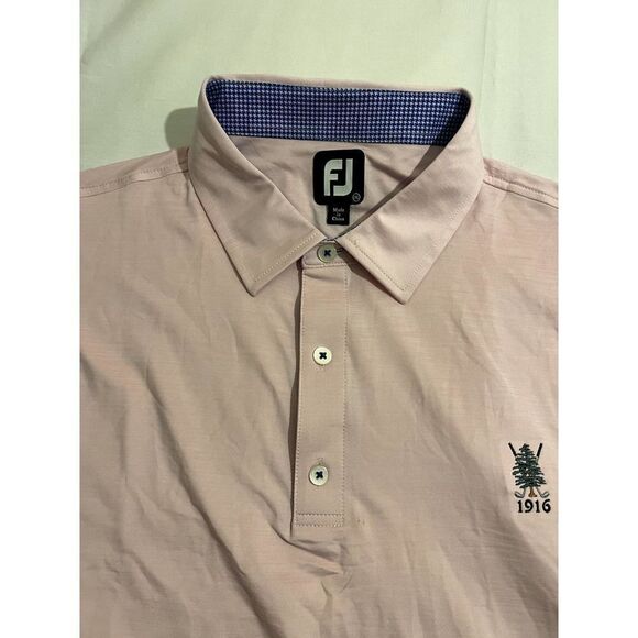 Footjoy Men's Pink Polo Short Sleeve Shirt Size 2XL - Picture 3 of 5
